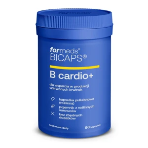 Bicaps B Cardio+ witamina B6 + B12 + folian 60 kapsułek - ForMeds