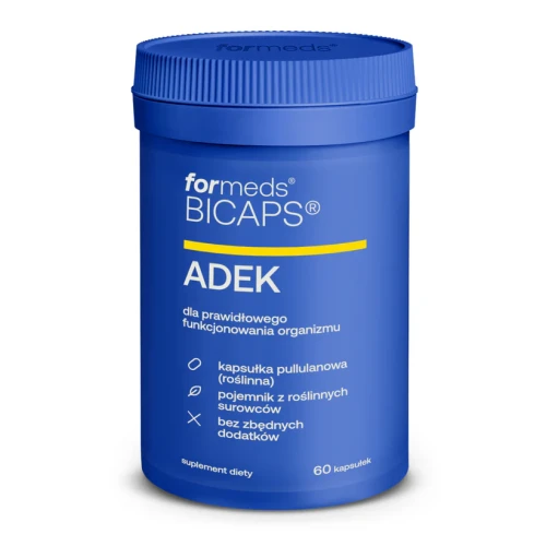 Bicaps ADEK witaminy A + D + E + K 60 kapsułek - ForMeds