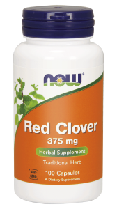 Red Clover Koniczyna łąkowa 375 mg 100 kapsułek - Now