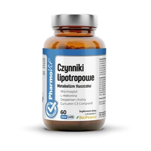 Czynniki lipotropowe Metabolizm tłuszczów 60 kapsułek - PharmoVit