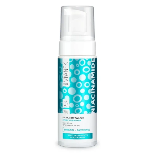 Pianka do mycia twarzy z niacynamidem 150 ml - Vianek HERO