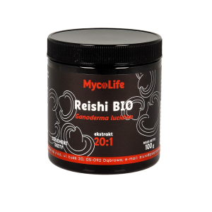 Reishi BIO ekstrakt 20:1 proszek 100 g - MycoLife