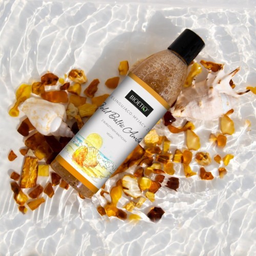 Żel peelingujący do mycia ciała Gold Baltic Amber 300 ml - Bioetiq