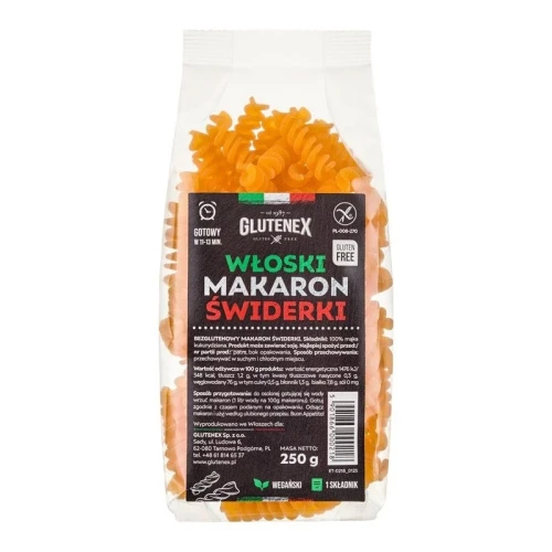 Włoski makaron świderki bezglutenowy 250 g - Glutenex