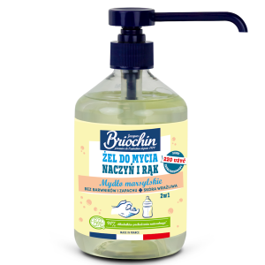 Żel do mycia naczyń i rąk na bazie mydła marsylskiego 2w1 EKO 500 ml - Briochin