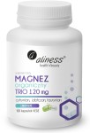 Magnez organiczny TRIO 120 mg z B6 (P-5-P) 100 kapsułek vege - Aliness 