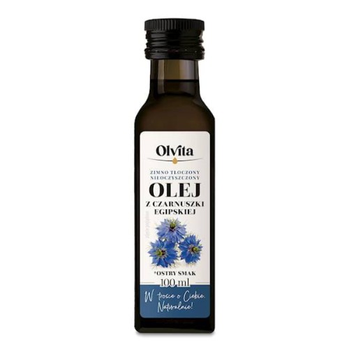 czarn100.jpgOlej z czarnuszki egipskiej zimnotłoczony 100 ml - Olvita