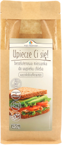 Mieszanka do wypieku chleba wysokobiałkowego bezglutenowa 420 g - Pięć Przemian