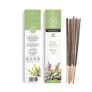 Kadzidła indyjskie Biała Szałwia 10 sztuk 16 g - Your Candle