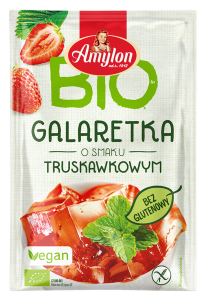 Galaretka o smaku truskawkowym bezglutenowa BIO 40 g - Amylon