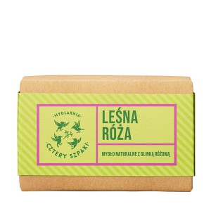 Mydło w kostce Leśna Róża 110 g - Cztery Szpaki