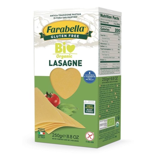 Makaron Lasagne kukurydziano ryżowy BIO 250 g - Farabella