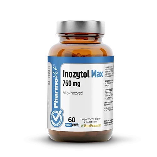 Inozytol Max 750 mg Mio-inozytol 60 kapsułek - PharmoVit