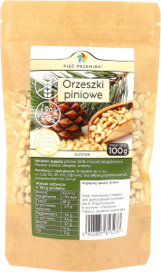Orzeszki piniowe surowe bezglutenowe 100 g - Pięć Przemian