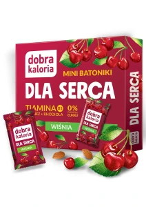 Mini batoniki Dla Serca Wiśnia 6 sztuk - Dobra Kaloria
