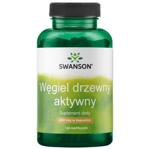Activated Charcoal (Węgiel drzewny aktywny) 120 kapsułek - Swanson
