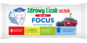 Zdrowy lizak Uczeń Focus na koncentrację bez cukru - Starpharma