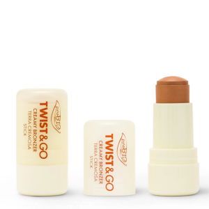 Bronzer w sztyfcie kremowy Twist&Go 02 Złocistobrązowy 5 g - PuroBIO