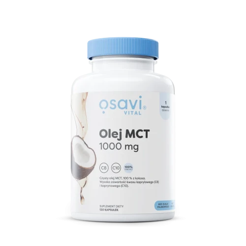 Olej MCT 1000 mg - 120 kapsułek - Osavi