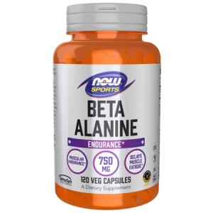 Beta-Alanine 750 mg 120 kapsułek - Now Sports
