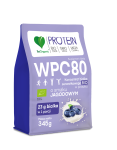 WPC 80 Koncentrat białka serwatkowego BIO w proszku Jagoda 345 g - BeOrganic