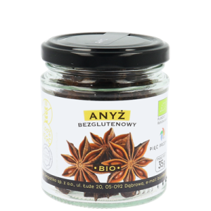 Anyż gwiazdki bezglutenowy BIO 35 g - Pięć Przemian