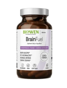 BrainFuel koncentracja, pamięć, energia umysłowa 60 kapsułek - Biowen