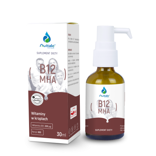 Witamina B12 MHA 200 uq  krople 30 ml - Avitale