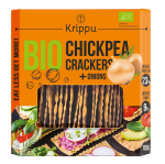 Krakersy proteinowe z ciecierzycy z cebulą BIO 80 g - Krippu