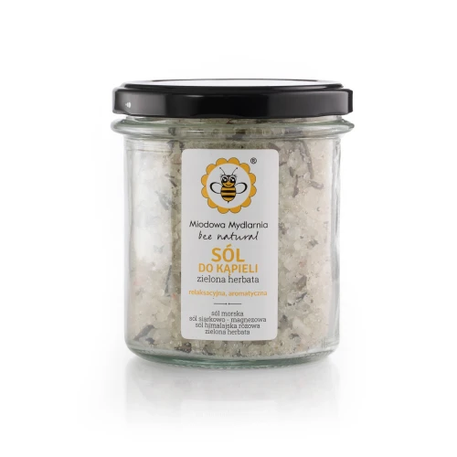 Sól do kąpieli Zielona Herbata 350 g - Miodowa Mydlarnia