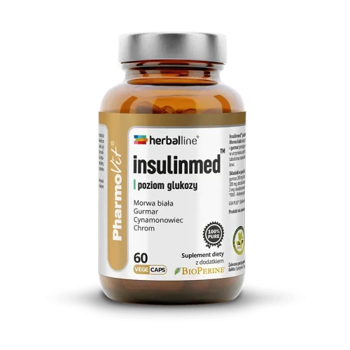 Insulinmed™ poziom glukozy Herballine 60 kapsułek vege - PharmoVit