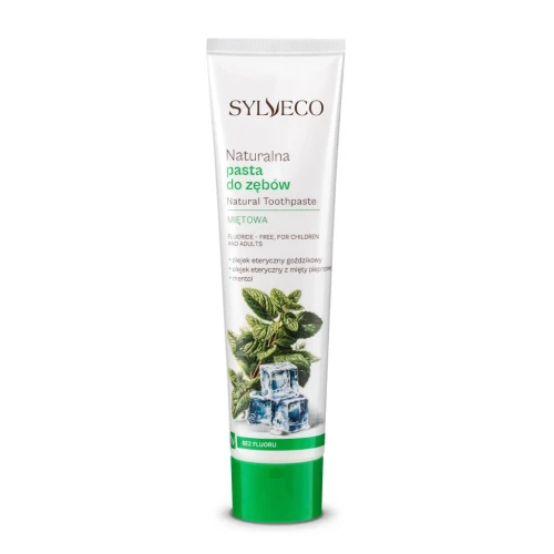 Pasta do zębów mocno miętowa bez fluoru 100 ml - Sylveco