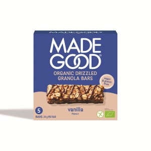 Batoniki granola crunchy smak waniliowy bezglutenowe BIO (5 x 24 g) 120 g - Made Good 