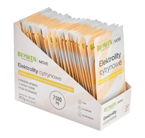 Elektrolity cytrynowe saszetki 30 sztuk - Biowen