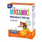 Mniamki Witamina C 250 mg 60 pastylek do ssania o smaku pomarańczowym - Starpharma