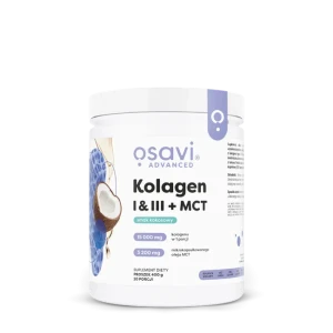 Kolagen I & III + MCT smak kokosowy 400 g - Osavi