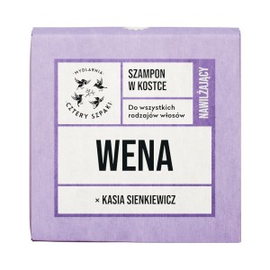 PRZECENA! (krótki termin) Nawilżający szampon w kostce Wena 75 g - Cztery Szpaki x Kasia Sienkiewicz