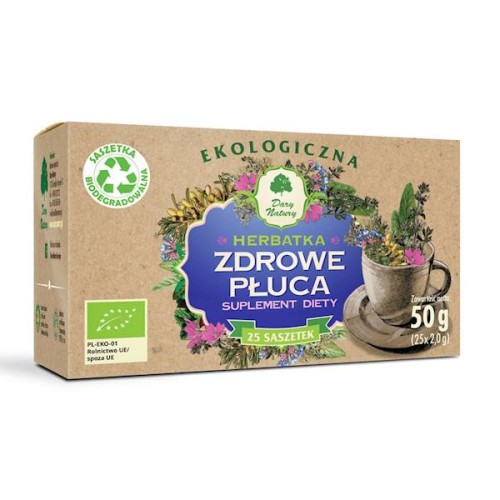 Herbatka Zdrowe Płuca EKO fix 25 x 2 g (saszetki)- Dary Natury