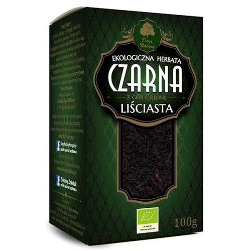 Herbata Czarna Liściasta z Gór Cejlonu EKO 100 g - Dary Natury