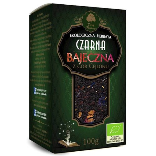 Herbata Czarna Bajeczna z Gór Cejlonu EKO 100 g - Dary Natury