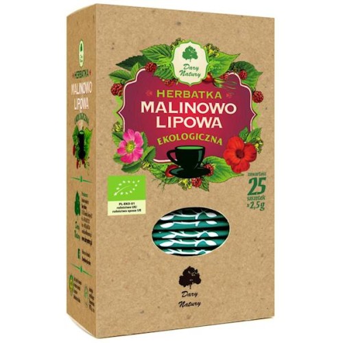 Herbatka Malinowo-Lipowa fix 25 x 2,5 g (saszetki)- Dary Natury