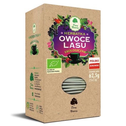 Herbatka Owoce Lasu EKO fix 25 x 2,5 g (saszetki) - Dary Natury