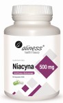 Niacyna (witamina B3) amid kwasu nikotynowego 500 mg 100 kapsułek vege - Aliness