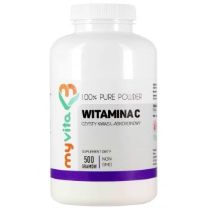 Witamina C kwas L-askorbinowy 1000 mg proszek 500 g - MyVita