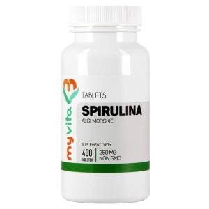 Spirulina algi morskie 250 mg 400 tabletek - MyVita