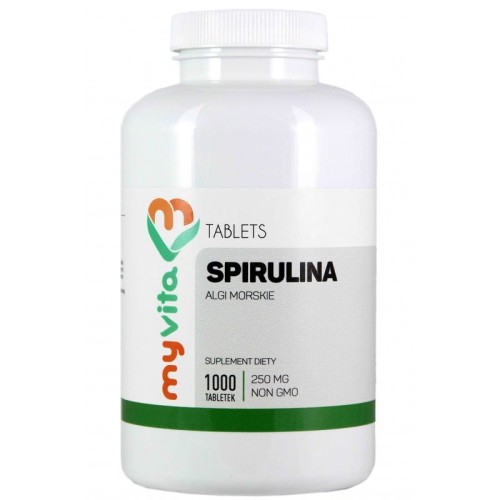 Spirulina 250 mg 1000 tabletek - MyVita
