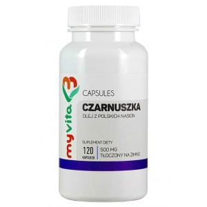 PRZECENA! (krótki termin) Czarnuszka olej z nasion 500 mg 120 kapsułek - MyVita