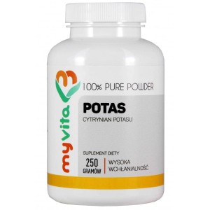 Potas cytrynian potasu proszek 250 g - MyVita