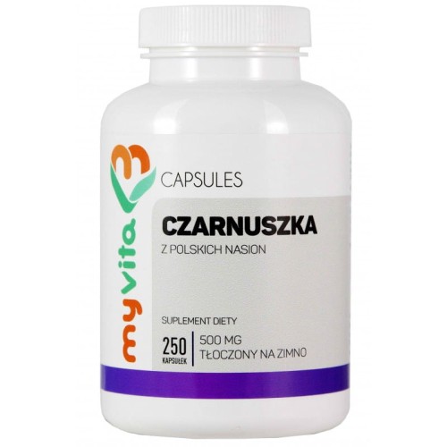 Czarnuszka olej z nasion 500 mg 250 kapsułek - MyVita