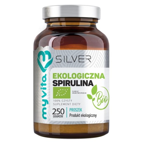 Silver Ekologiczna Spirulina BIO proszek 250 g - MyVita